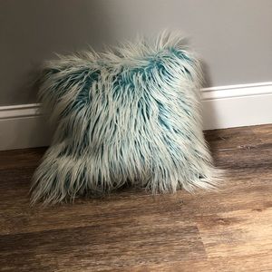 Blue Fluffy Pillow